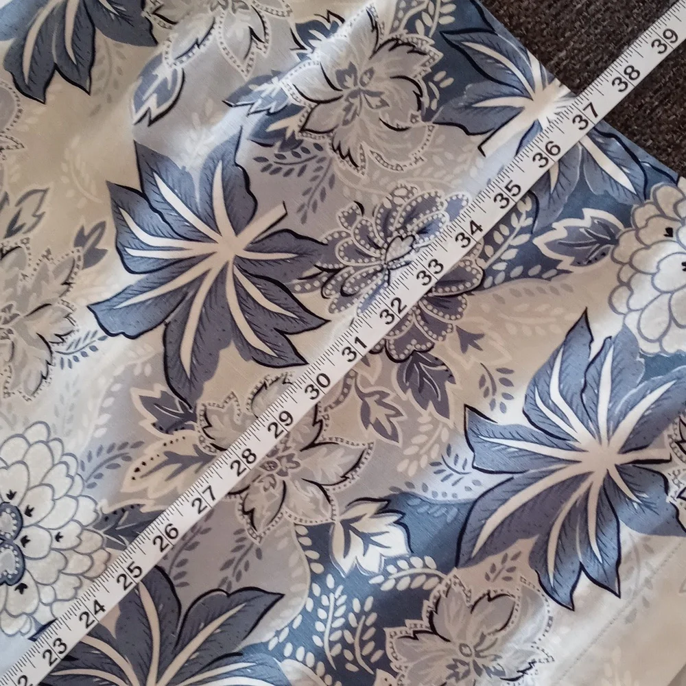 💙Talbots💙 - Blue/White Floral Linen Blend Maxi Wrap Skirt